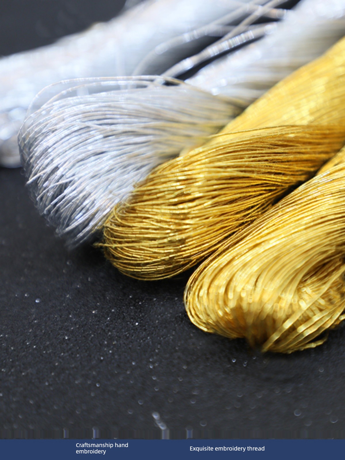 Suzhou Embroidery Plate Gold and Silver Wire Professional Embroidery Thread Cantonese Embroidery Multi-Color Plate Gold Thread Suzhou Embroidery Accessories Embroidery Gold Word