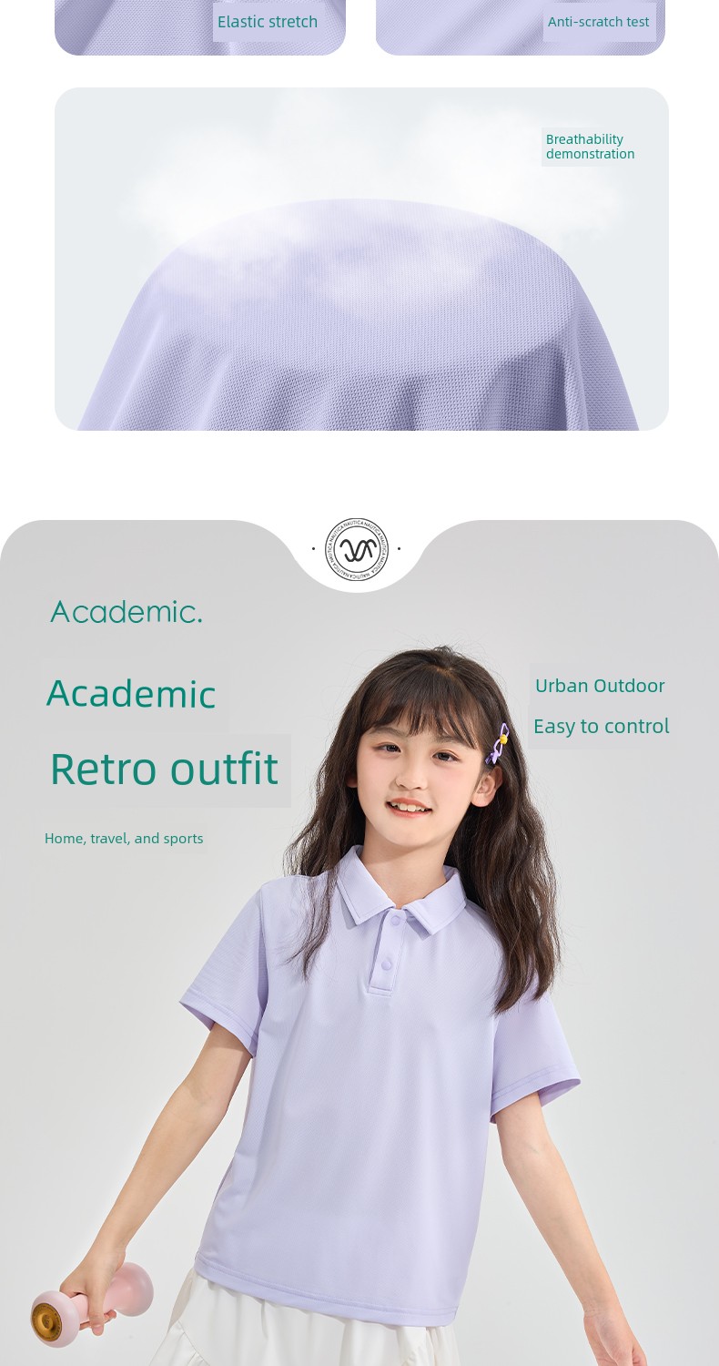 Piggy Banner Boys' Short-Sleeved T-Shirt 2026 New Style Kidsren's Polo Shirt Boys Loose White Lapel Top Pc — 8