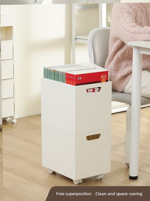 Pullax book box classroom with high school student desk large capacity book storage box desktop storage box debris sorting box
