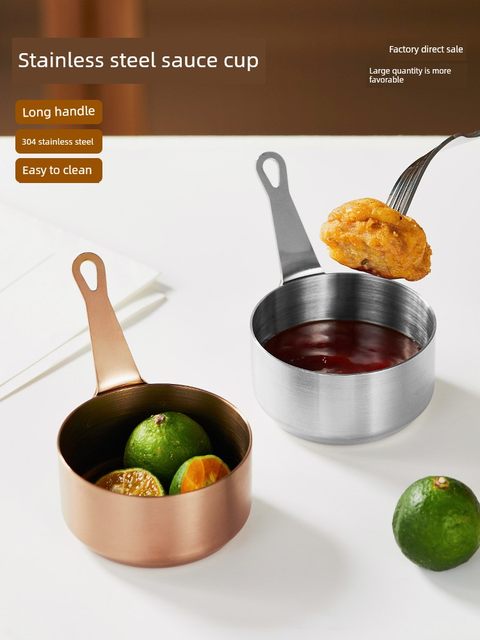 304 stainless steel sauce cup with dipping sauce dish Western restaurant steak sauce cup creative tomato salad sauce cup bucket