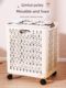 Dirty clothes basket household foldable clothes basket bathroom large capacity dirty clothes storage basket next to washing machine laundry basket with wheels