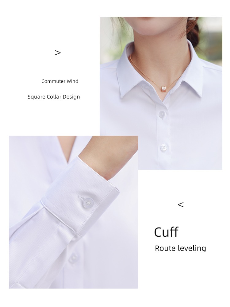 Inch shirt Long sleeve 2023 The new work clothes white shirt