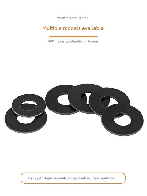 POM polyformaldehyde gaskets, steel plastic flat pads, high strength hard plastic insulating gaskets, M2M3M4M5M6M8M10