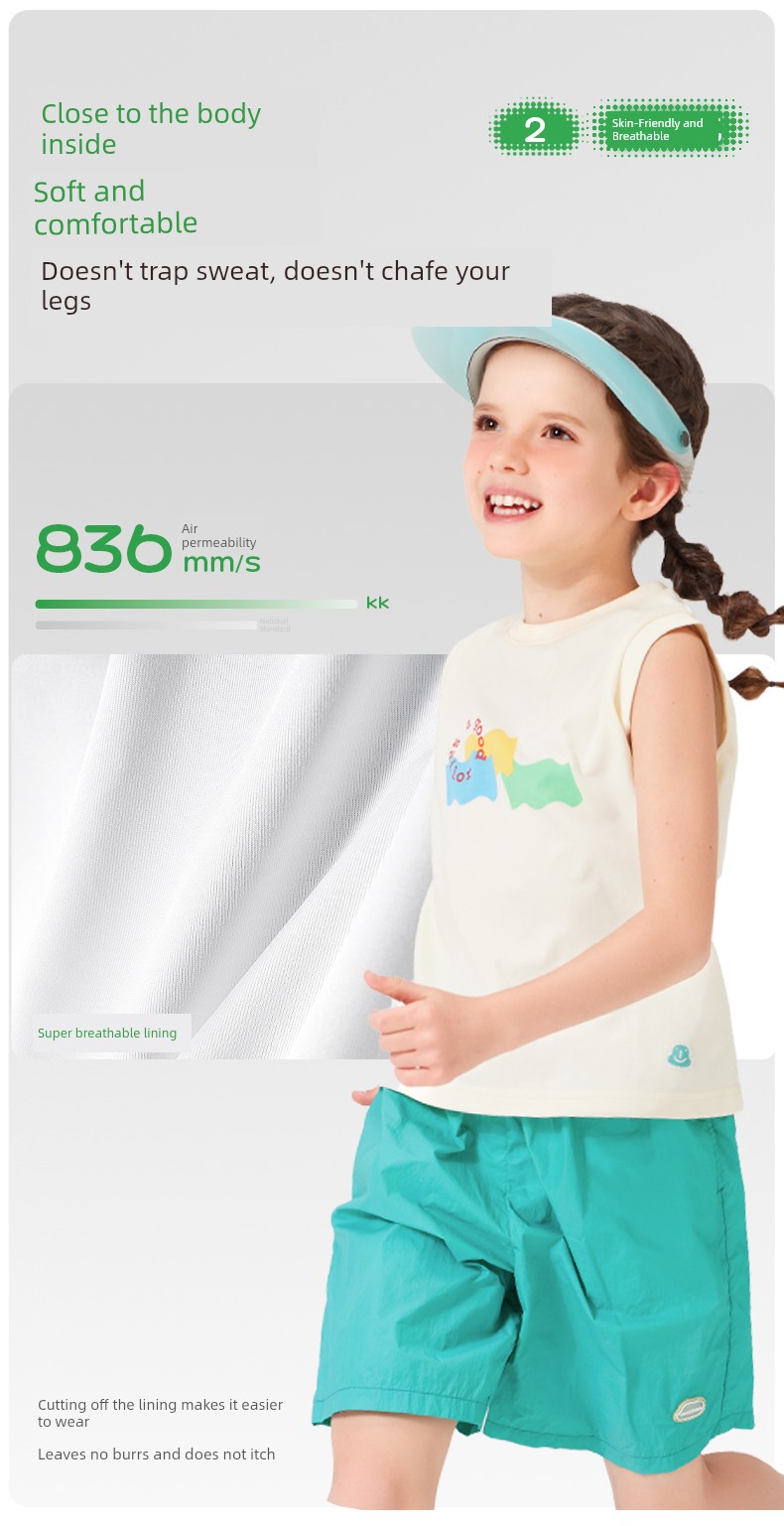 Kk Tree Kidsren's Quick-Drying Shorts for Playing in the Water, Sun Protection Five-Point Pants for Boys and Girls, Lightweight Sports Outer Pants, New — 7