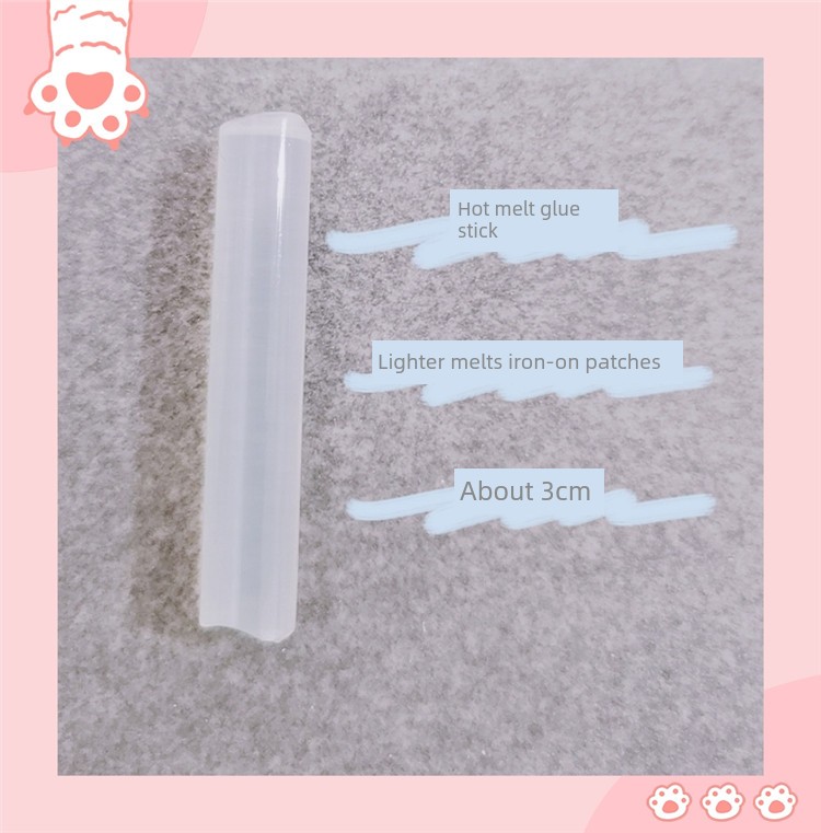 Hanamaru Embroidery Workshop Custom-Made Fabric Patches, Postage Surcharge, Transparent Glue Stick, Double-Sided Packaging