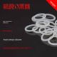 Yanglei silicone o-ring 6-300*wire diameter 2.4/3.1mm high temperature resistant silicone rubber ring food grade sealing ring