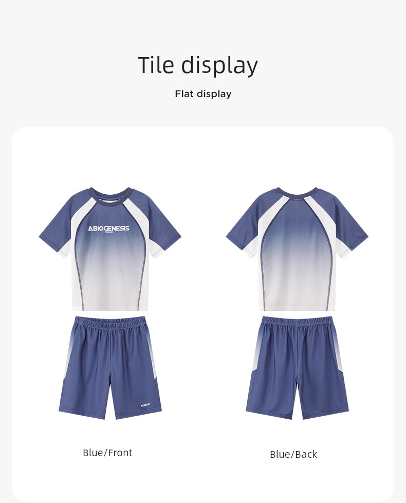 Zuoxi Kidsren's Clothing Boys' Suit Summer Quick-Drying Sports Short-Sleeved 2026 New Kidsren's Basketball Uniform Two-Piece Summer Suit — 24