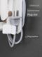 Hair curling rod hanging rack straight plate clip storage box without punching ply plate storage rack bathroom bathroom wall mount cleaning corner rack