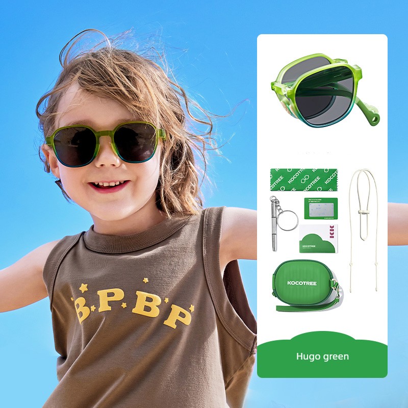Foldable Sunscreen for Boys Baby Girl Polarized Sunglasses — 2