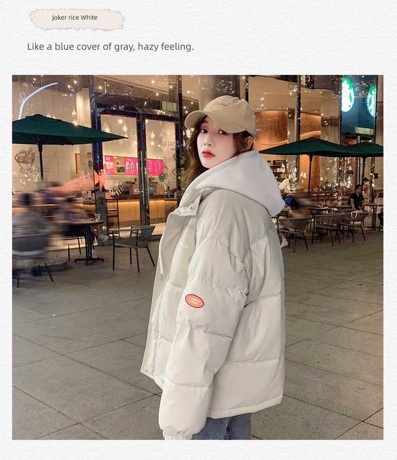 over size Bread clothes have cash less than that is registered in the accounts down cotton-padded clothes Cotton female 2022 new pattern tide Autumn and winter loose coat thick cotton-padded jacket