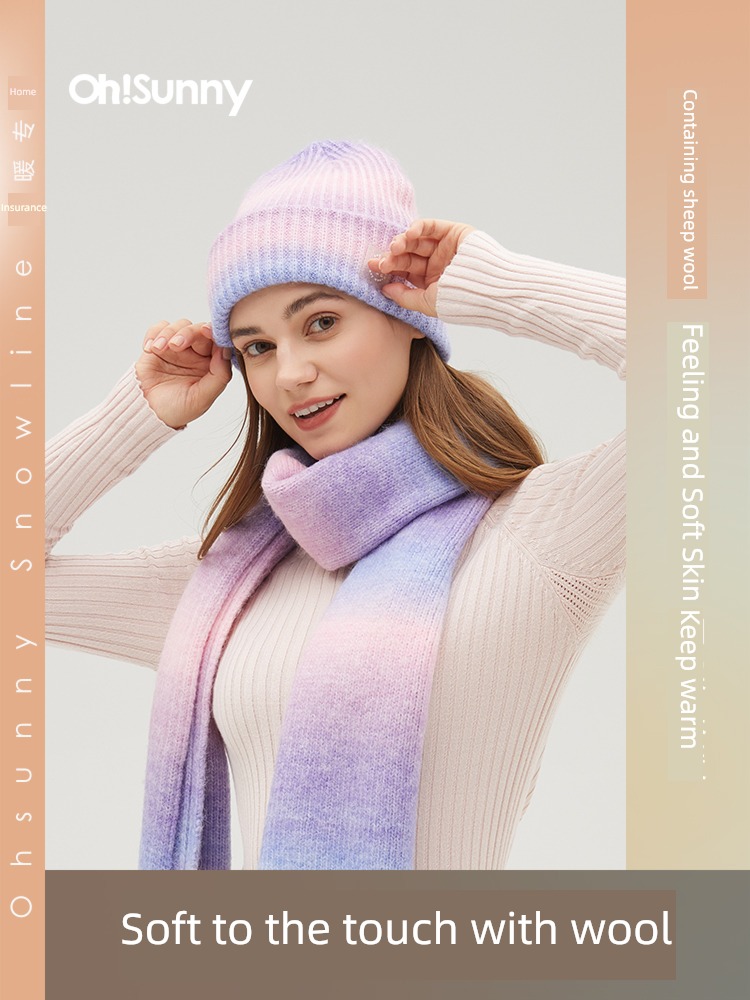 ohsunny wool men and women Autumn and winter Toffee Knitted hat