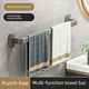 Bathroom towel rack back door slippers toilet towel storage rack without punching toilet multi-function towel rod for household use