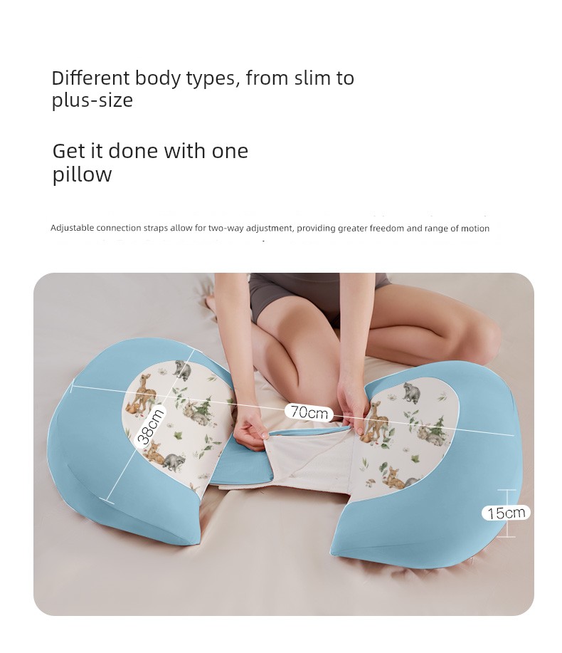 Kangbeibang Maternity Pillow, Waist-Protecting Side Sleeping Pillow, Abdominal Support, Special Sleeping Aid for Pregnant Women, U-Shaped Side Sleeping — 14