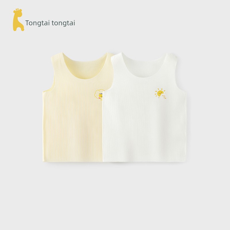 Tongtai Baby Summer T-shirt Modal 2-Piece Vest — 6