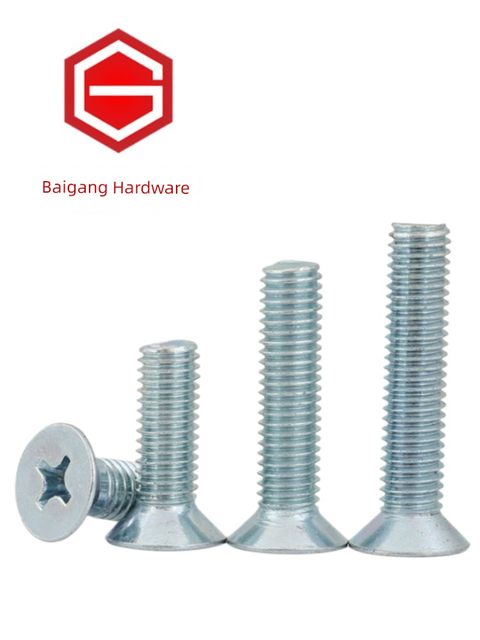 GB819 flat head countersunk cross screw galvanized flat head cross machine tooth screw flat machine M5M6M8M10M12