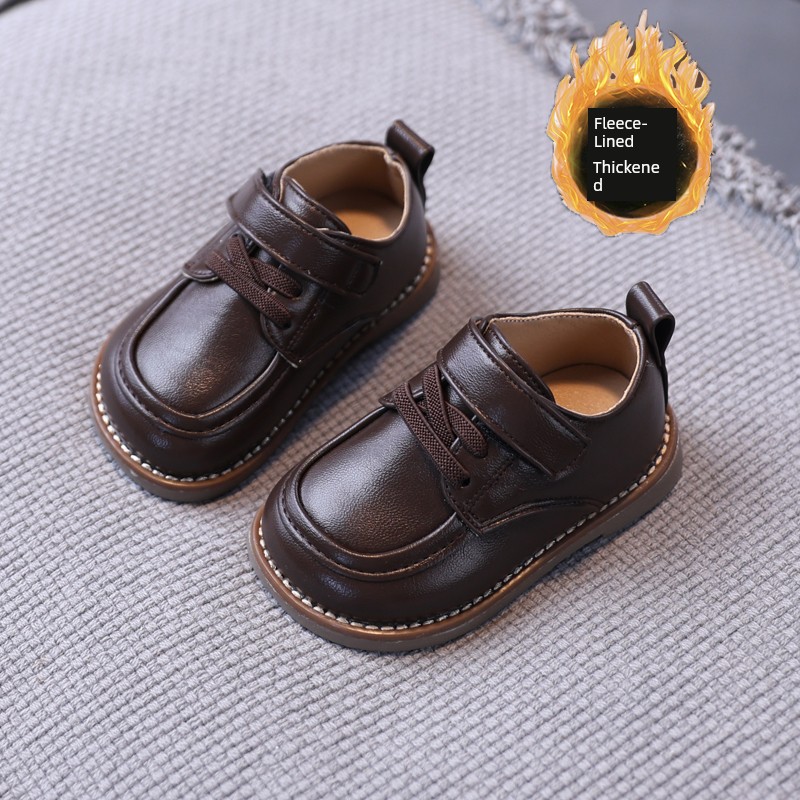Spring and Autumn Baby Shoes, Boys' Small Leather Shoes, Soft-Soled Shoes for 1 to 3 Years Old, Toddler Shoes, Non-Slip Baby Shoes, Girls' Single Shoes — 7