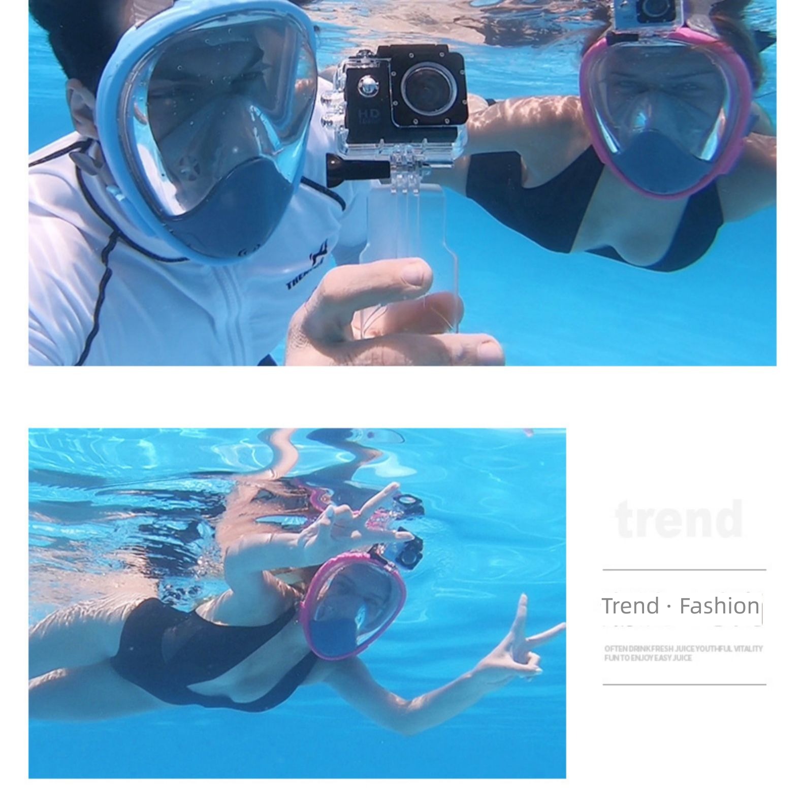 All dry breathing tube spectacles case adult Three treasures of snorkeling