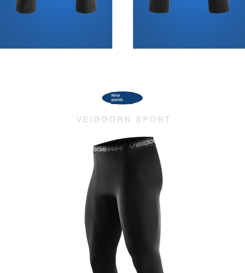 Dimensional motion Seven Basketball Quick drying High elasticity compress trousers