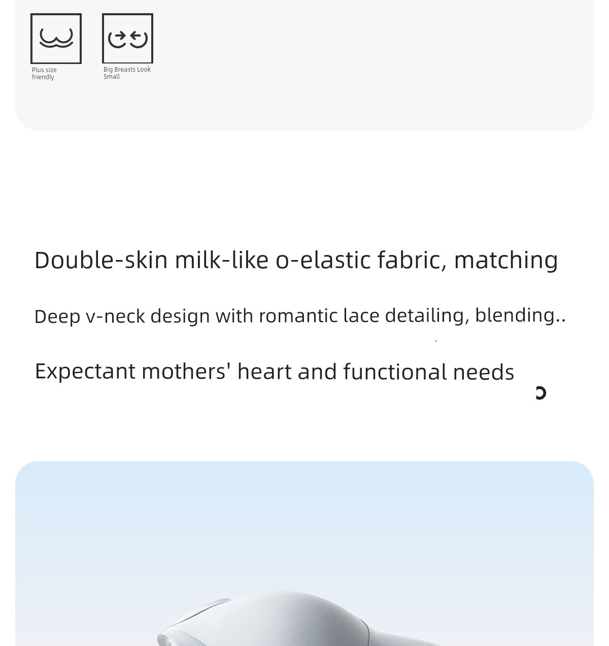 Urban Beauty Anti-Gravity Maternity Nursing Bra, Special for Pregnancy and Postpartum, Push-Up Anti-Sagging Nursing Bra, Large Size — 3