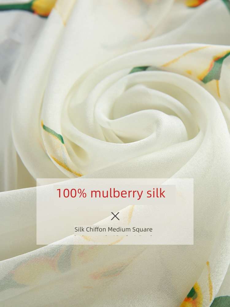high-grade fashion female summer Thin money Small silk scarf