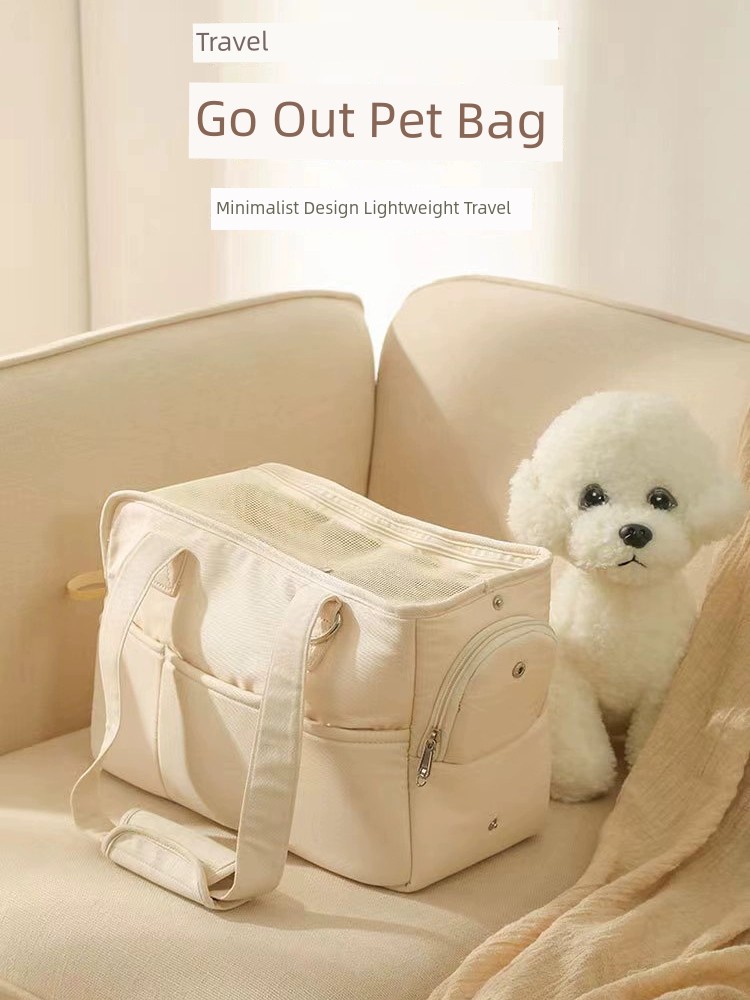 韓版寵物外出包 航空箱 手提斜跨單肩 斜挎包 輕便小型茶杯犬貓包 (7折)