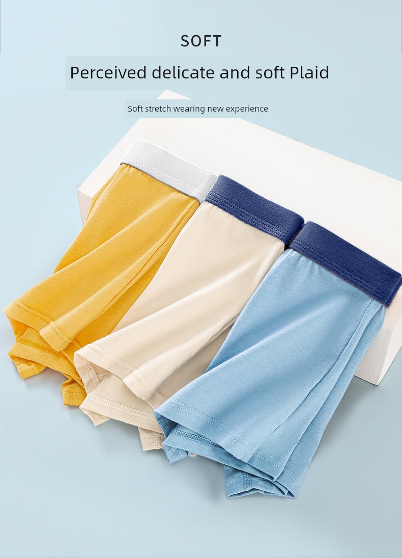 Boys' Underwear, Children's Pure Cotton Class a Boxer Briefs, Antibacterial Boxer Briefs for Boys in Their Developmental Period, Do Not Pinch the — 7
