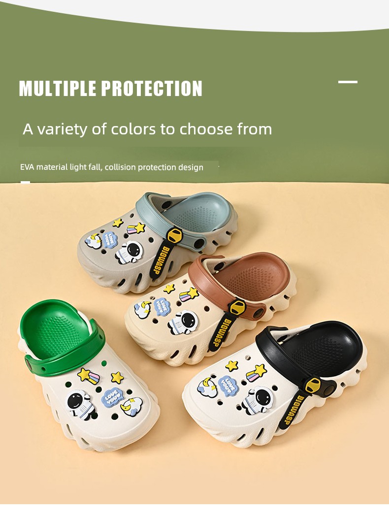 Bumblebee Boy Sandals Summer Children's Hole Shoes — 3