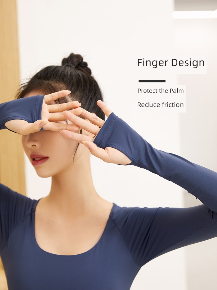 neverme Tight fitting Long sleeve female Quick drying T-shirt Yoga clothes