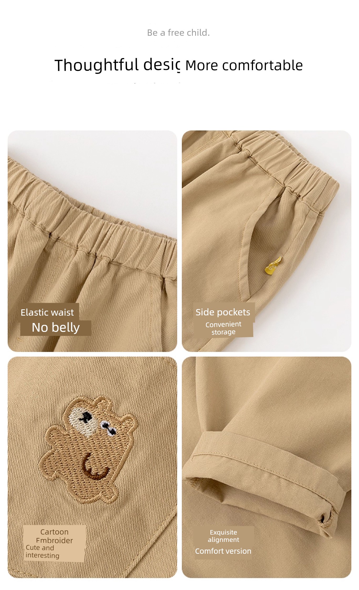 Dudu Baby plus Velvet Boys' Autumn and Winter Models Pants — 13