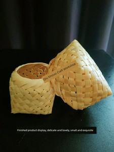 Bamboo Woven DIY Material Package Bamboo Woven Small Basket Bamboo Woven Basket Hand-Woven Bamboo Plaited Articles Bambo