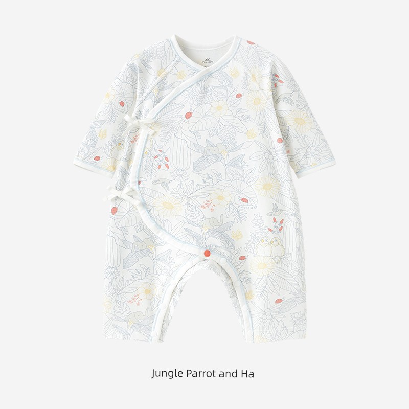 YEEHOO Infant Newborn Spring and Autumn Pure Cotton Jumpsuit — 3
