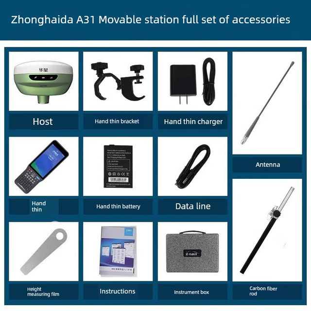 Zhonghaida A31 Huaxing RTK measuring instrument high-precision inertial guide real scene staked GPS surveying and mapping instrument earth measurement