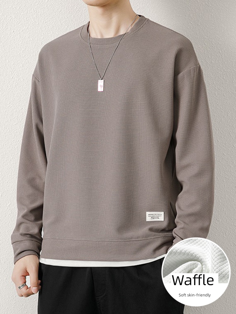 Wolfgang Round neck Condom leisure time spring and autumn Long sleeve T-shirt