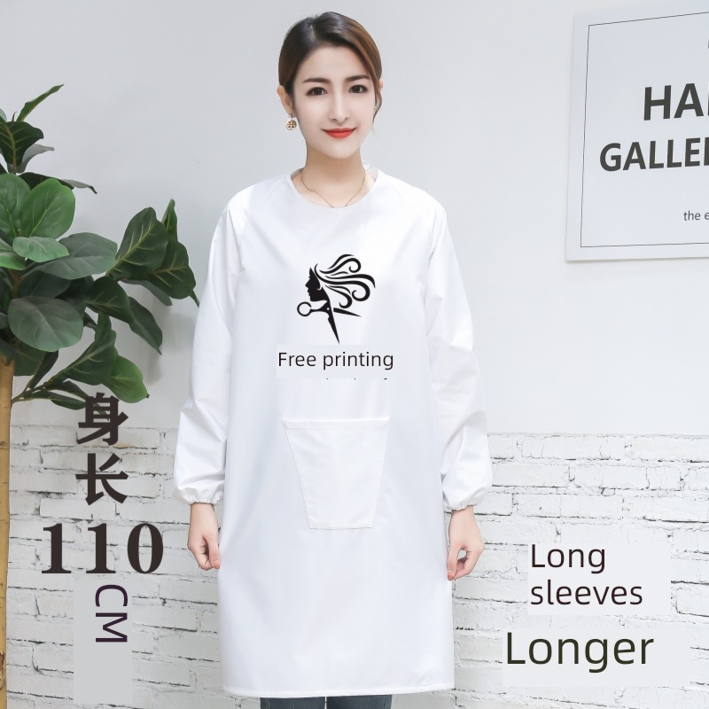 white waterproof Non stick hair Long sleeve studio Thin money