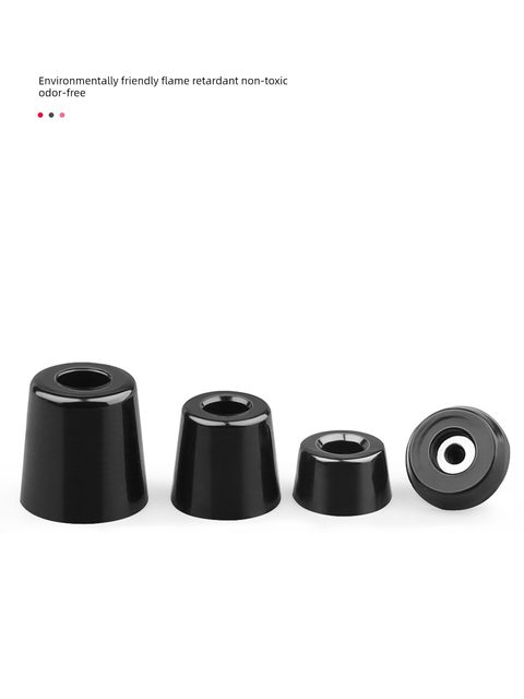 Round rubber foot mat shock absorbing furniture table and chair height enhancement base mute rubber instrument audio chassis foot mat