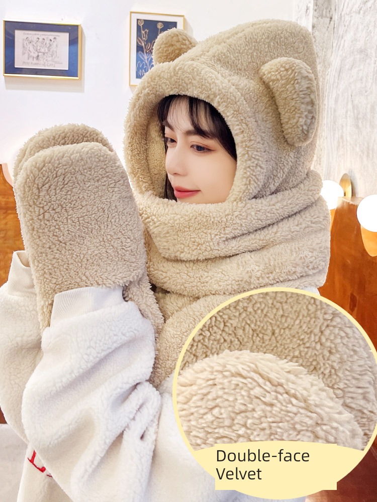 Internet celebrity Bear Ears female lovely Autumn and winter Hat