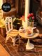 Ruojing Ruolai coffee shop DIY cottage handmade house wooden assembly model villa building block toy gift women