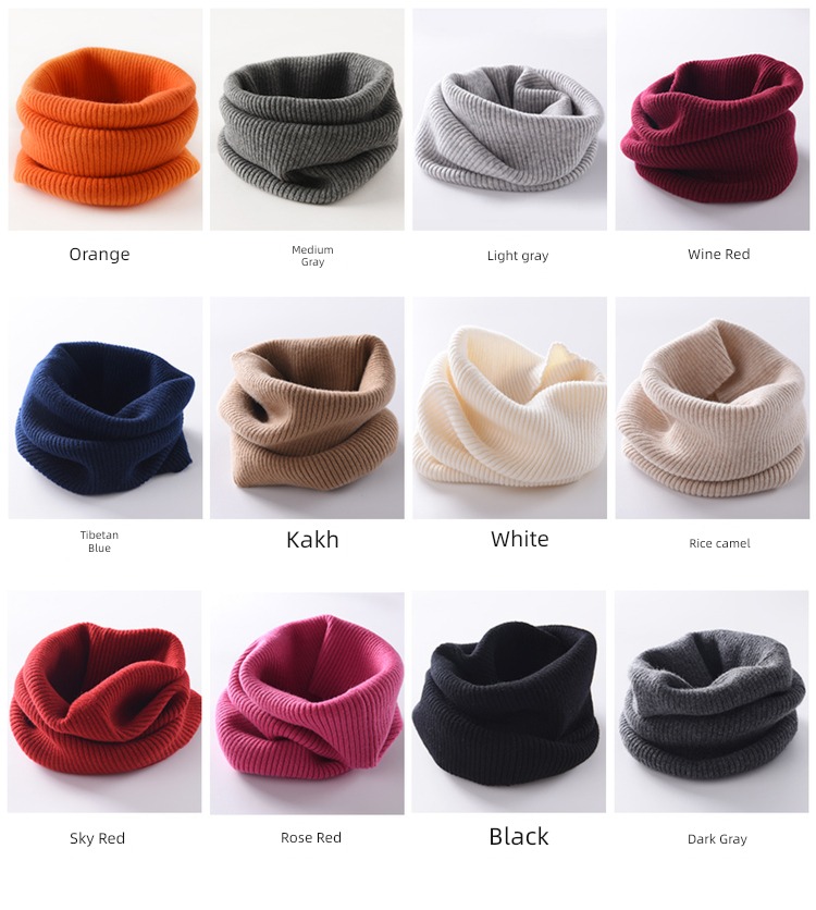 Pure cashmere winter thickening Versatile Cervical spine protection scarf
