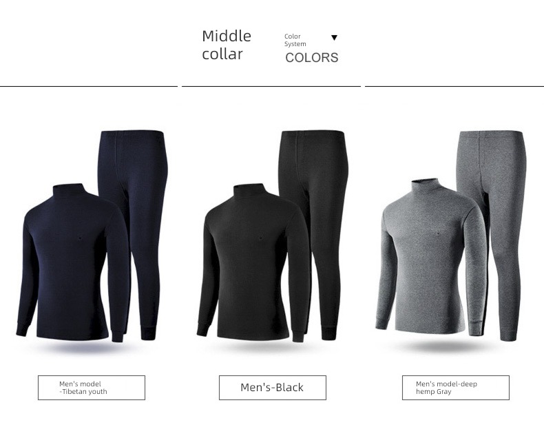 dandy man keep warm Underwear set male Cotton teenagers Autumn clothes and pants pure cotton Thread clothes and trousers winter