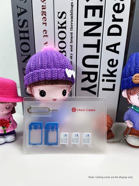 Telephone card storage bag mobile phone sim card holder mobile phone naoSIM card trough small card to large card card pick-up needle