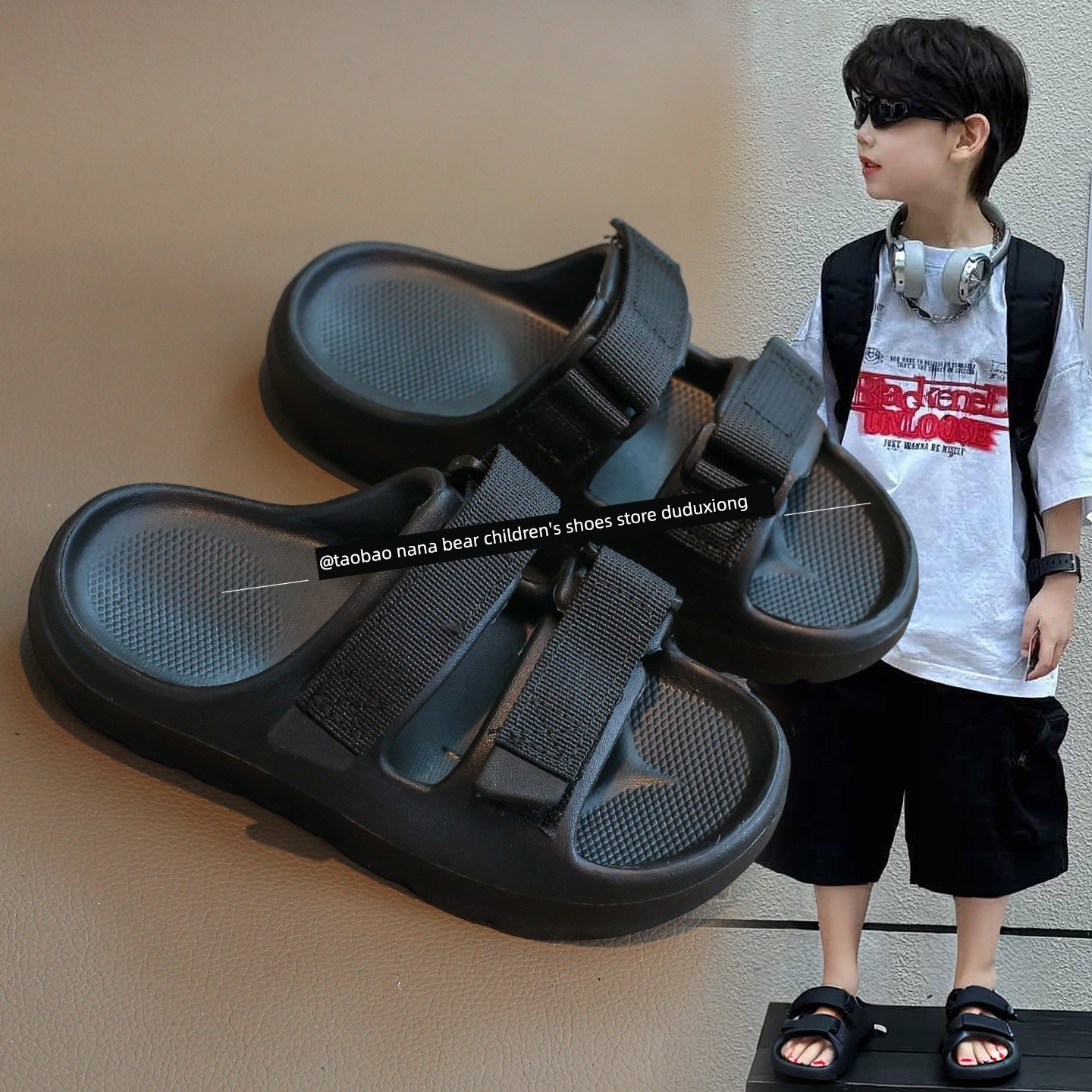 Children's Outdoor Slippers, Summer Style 2026 New Model, Boys' Sandals, Girls' Sandals, Kids' Non-Slip Soft-Soled Water Shoes, Beach Shoes