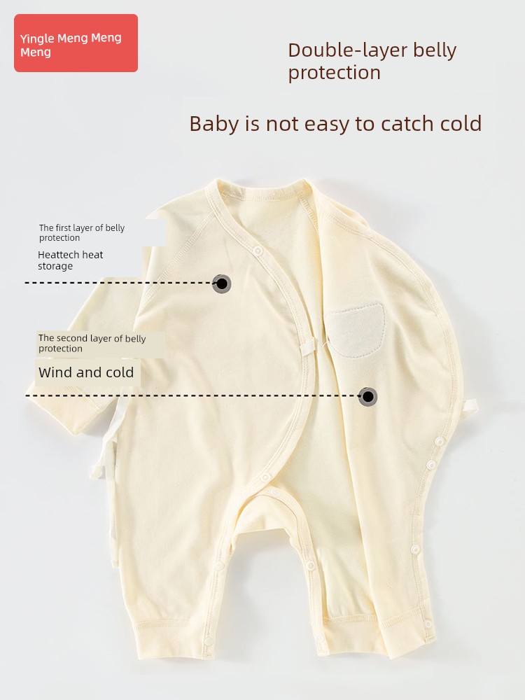 Newborn Baby Early Autumn Clothing 0 to 3 Months Old Baby Size 52, 59, 66, Class a Pure Cotton One-Piece Clothing — 2