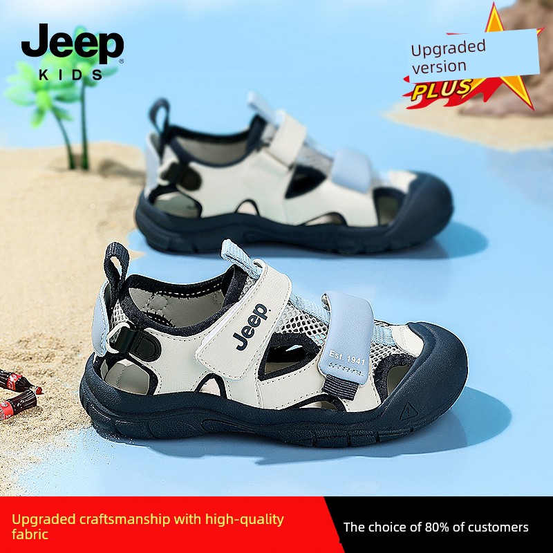 Jeep Children's Closed-Toe Sandals for Boys, Summer Water Shoes, 2026 New Model, Suxi Shoes for Girls, Non-Slip Beach Shoes — 6