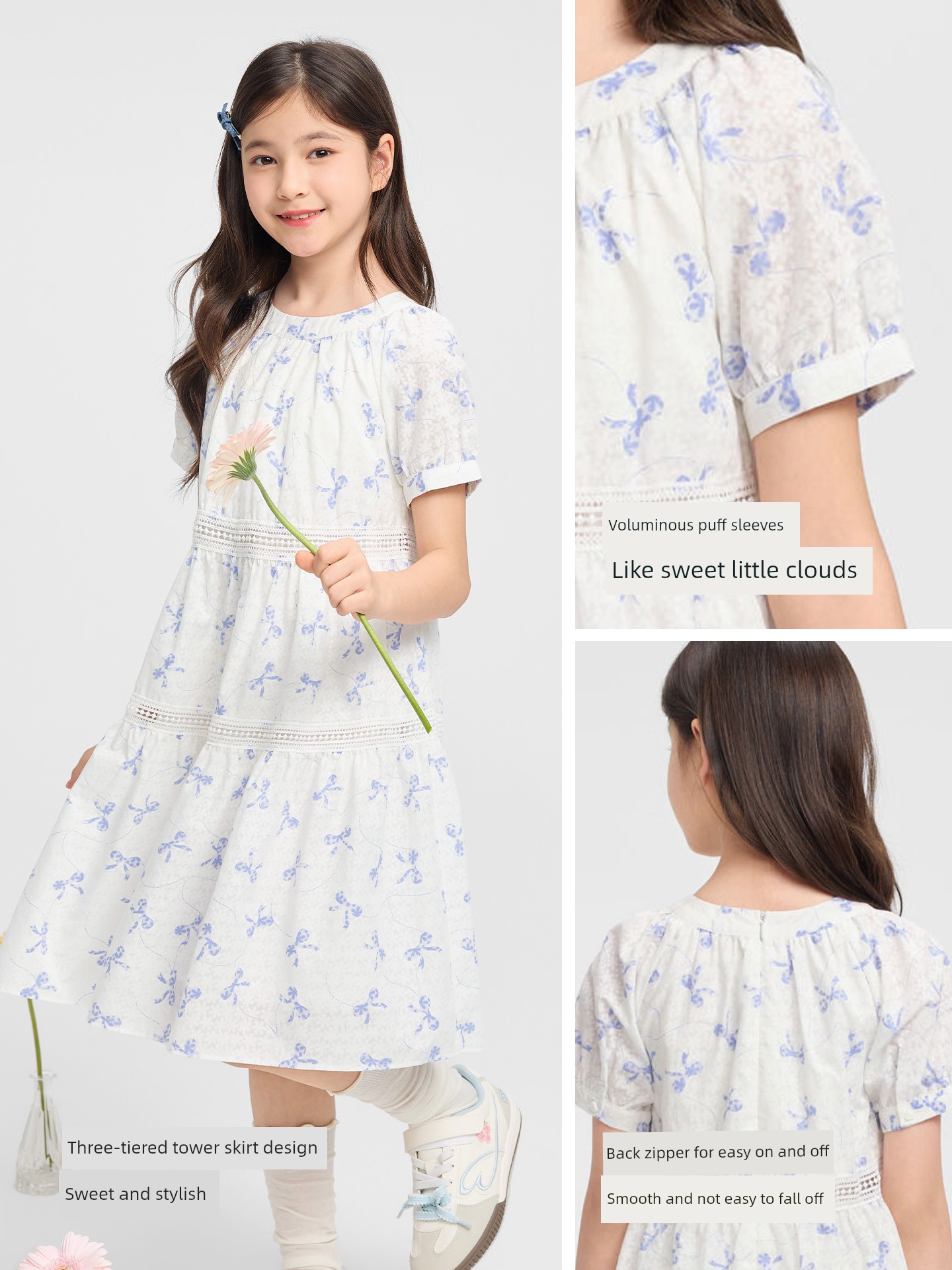 [Same Style in Shopping Malls] Balabala Kidsren's Clothing Girls' Skirts Kidsren's Dresses 2026 New Summer Princess Dresses — 3