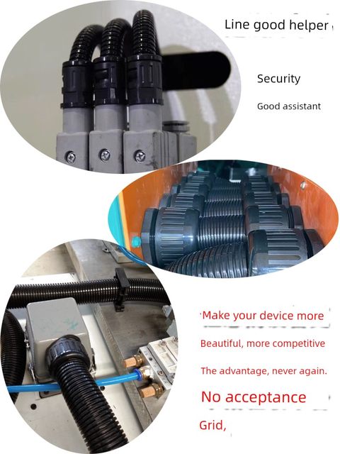 PA nylon plastic corrugated pipe joint hose quick connector quick plug hose quick plug tensile irrigation pipe connection parts