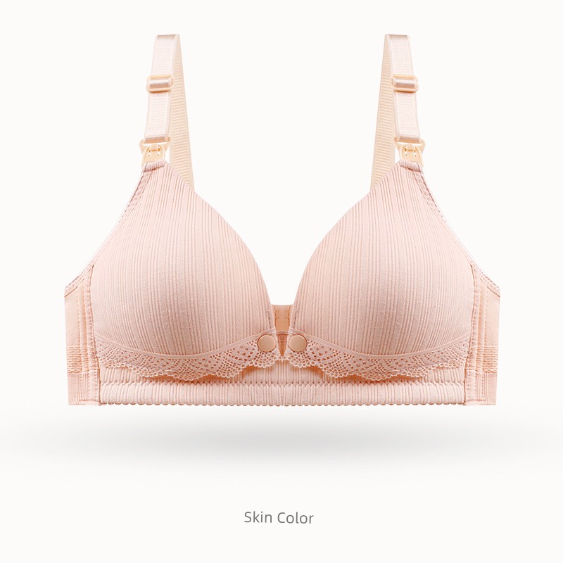 Maternity Bra Nursing Bra Push-Up Anti-Sagging Pregnancy Breastfeeding Pure Cotton Lift-Up Comfortable Bra Thin Style — 1