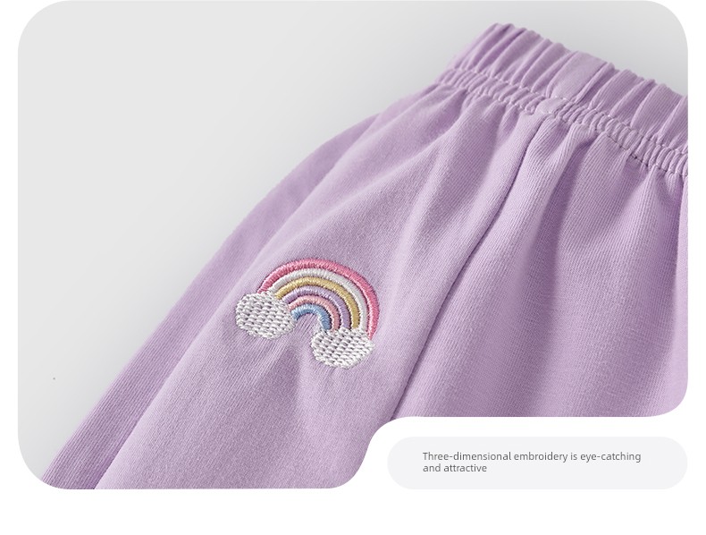 Jellybaby Anti-Mosquito Pants for Girls Summer Thin 2026 New Style Small Kidsren Casual Pants Autum Baby Pants — 70