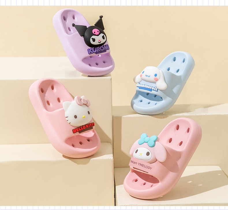 Children's Slippers for Girls, Summer 2026 New Kuromi Model, Girls' Bathroom Water-Draining Non-Slip Bath Slippers for Baby Girls — 12