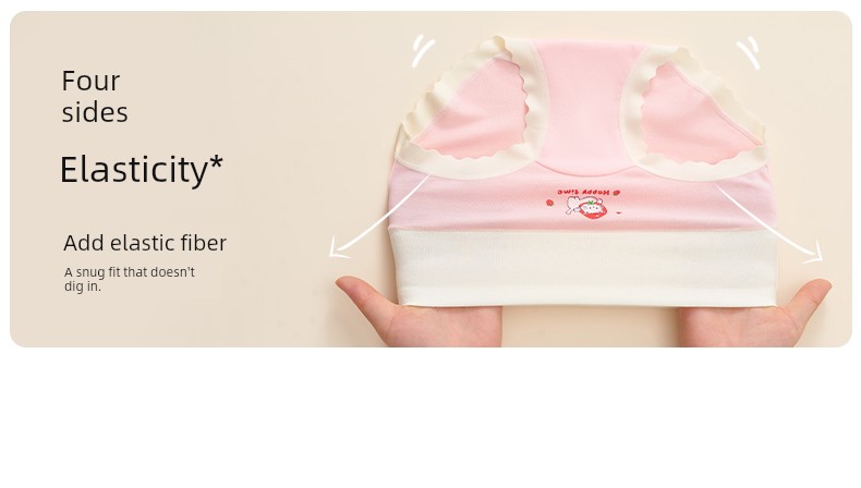Girls' High-Waisted Underwear, Children's Pure Cotton A-Class Briefs for Girls, Suitable for Older Children in Their Developmental Period, Students, — 4