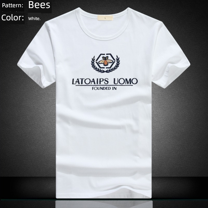 T-shirt man Short sleeve leisure time pure cotton Undershirt summer wear